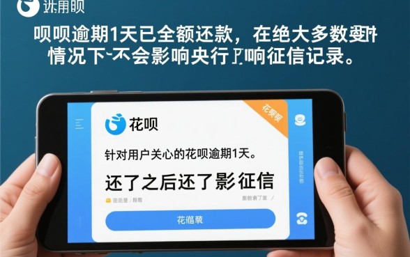 花呗逾期1天还了之后影响征信吗,对以后贷款有影响吗? 花呗逾期1天还了之后影响征信吗