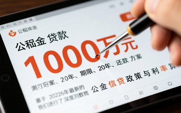 公积金贷款100万20年月供多少,利息一共多少? 公积金贷款100万20年月供多少