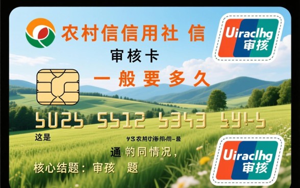 农村信用社信用卡审核一般要多久,审核通过后几天能下卡? 农村信用社信用卡审核一般要多久