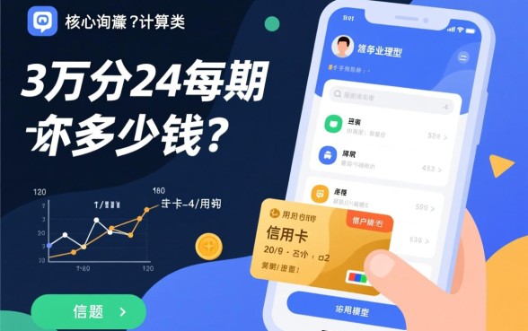信用卡3万分24期每期还多少钱,手续费怎么算 信用卡3万分24期每期还多少钱