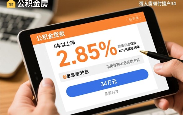 公积金贷款40万20年利息多少?利息总额怎么算? 公积金贷款40万20年利息多少