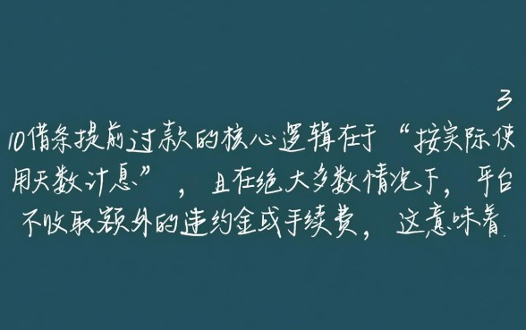 360借条提前还款利息怎么算,有违约金吗? 360借条提前还款利息怎么算
