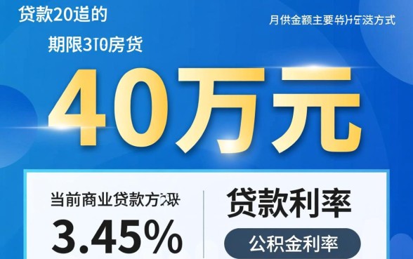 买房贷款40万20年月供多少,利息一共多少钱? 买房贷款40万20年月供多少