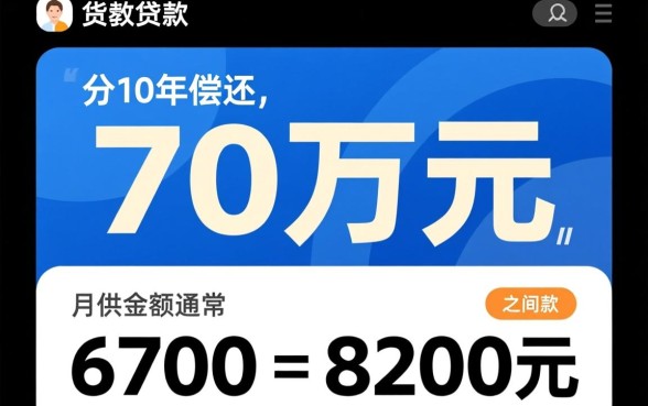 贷款70万10年还清月供多少,银行房贷月供怎么算? 贷款70万10年还清月供多少
