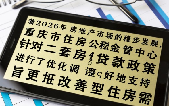 重庆二套房公积金贷款首付比例是多少?2026最新政策是多少? 重庆二套房公积金贷款首付比例是多少