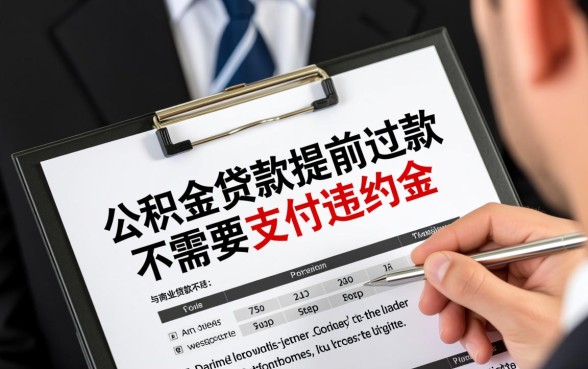 公积金贷款提前还款有违约金吗,怎么算最划算? 公积金贷款提前还款有违约金吗