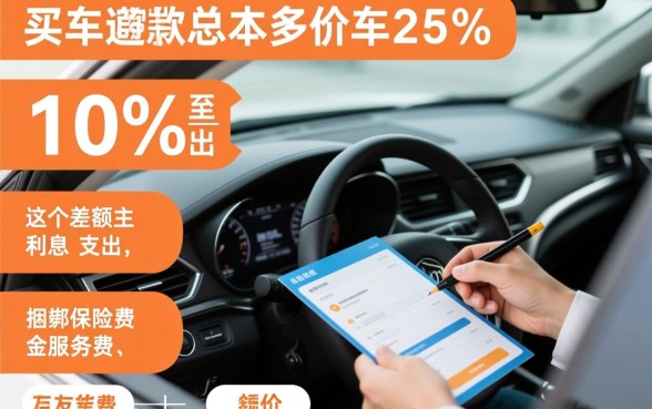 贷款买车比全款买车多花多少钱