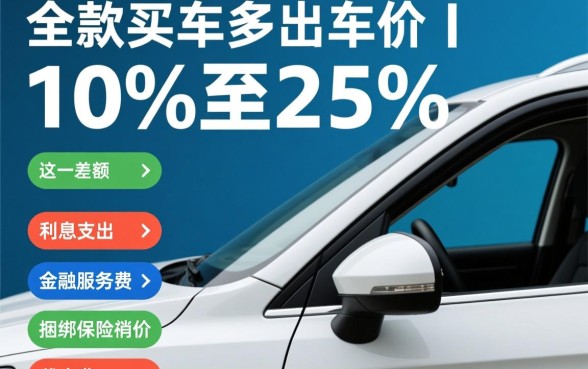 贷款买车比全款买车多花多少钱