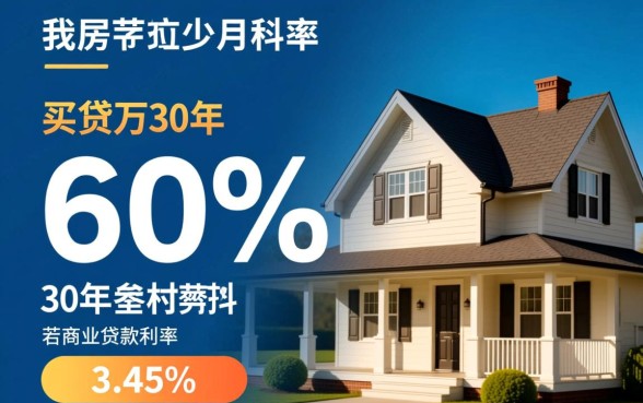 买房贷款60万30年月供多少,利息一共要还多少? 买房贷款60万30年月供多少
