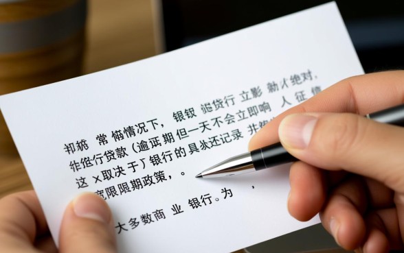 银行贷款逾期一天会影响信用吗