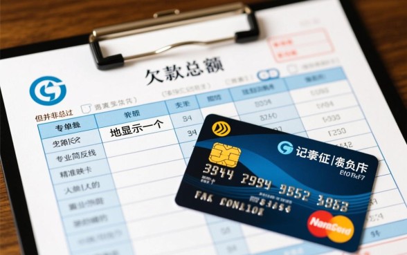 征信上显示信用卡欠多少钱吗