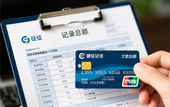 征信上显示信用卡欠多少钱吗