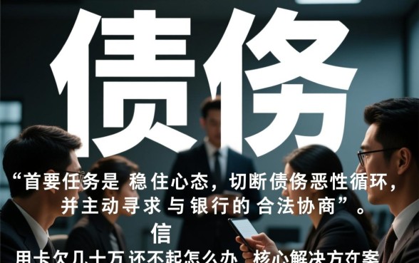 信用卡欠几十万还不起怎么办