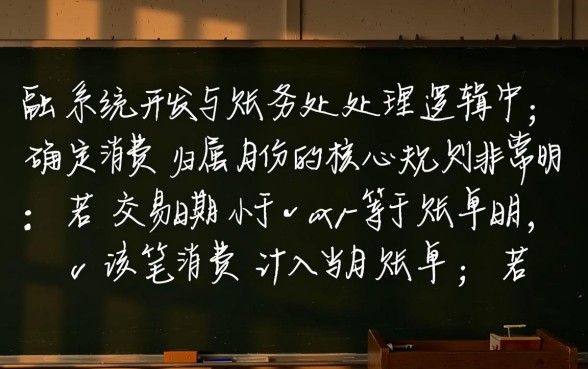 信用卡账单日消费算哪个月的