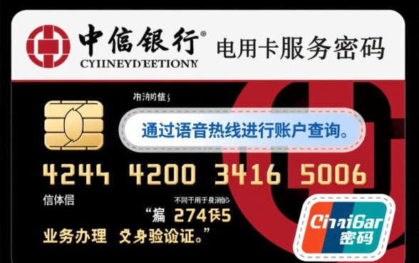 中信银行信用卡电话服务密码怎么查