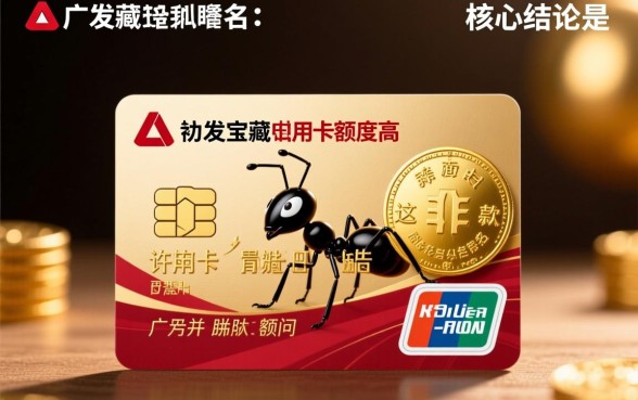 广发蚂蚁宝藏信用卡额度高吗