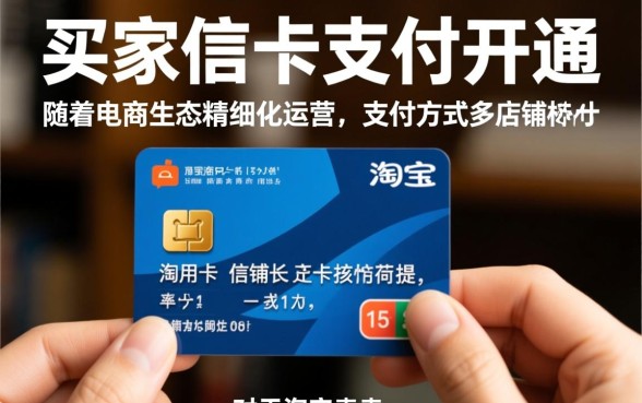 淘宝卖家信用卡支付怎么开通
