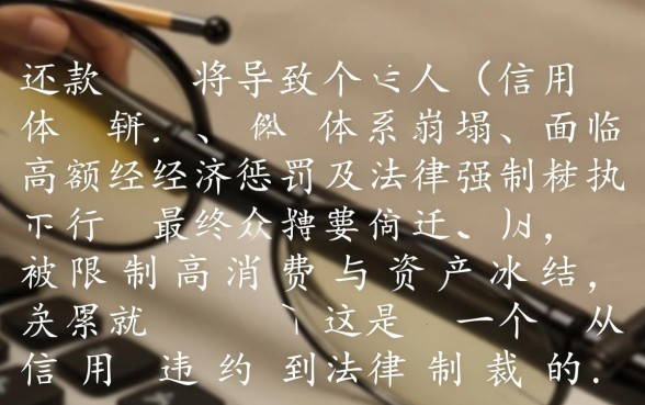 360借条不还会有什么后果