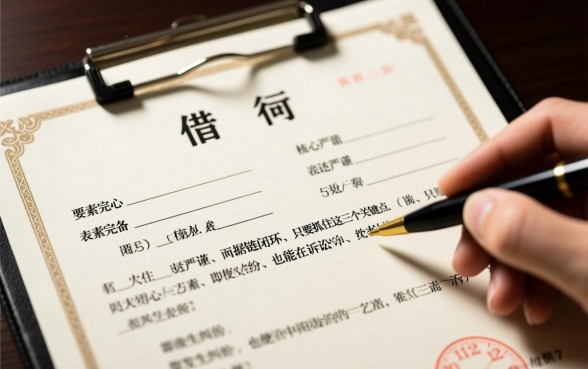 正规借条怎么写才有法律效力