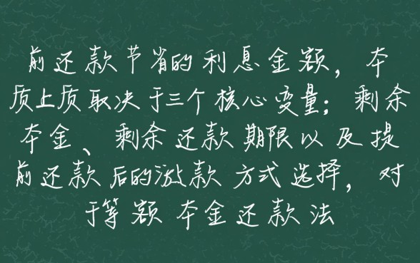 等额本金提前还款利息怎么算,提前还款划算吗? 等额本金提前还款利息怎么算