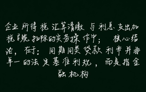 同期同类贷款利率是什么意思,企业借款利息扣除标准 同期同类贷款利率是什么意思