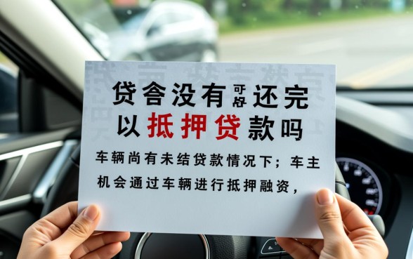 车贷没有还完可以抵押贷款吗,按揭车二次抵押怎么办理? 车贷没有还完可以抵押贷款吗