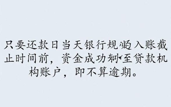 贷款还款日当天还款算逾期吗,还款日当天还款算不算逾期 贷款还款日当天还款算逾期吗