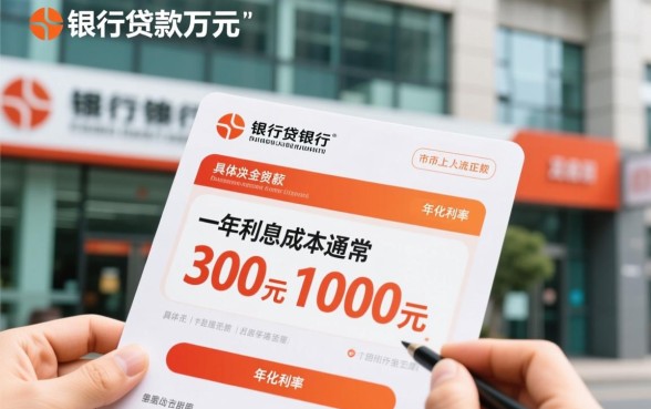 银行贷款1万元一年多少利息,利息计算公式是多少? 银行贷款1万元一年多少利息