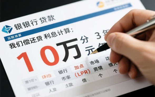 银行贷款10万3年利息多少?利息具体怎么算? 银行贷款10万3年利息多少