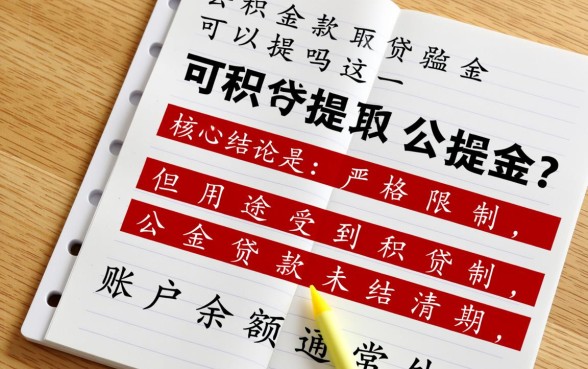 公积金贷款可以提取公积金吗
