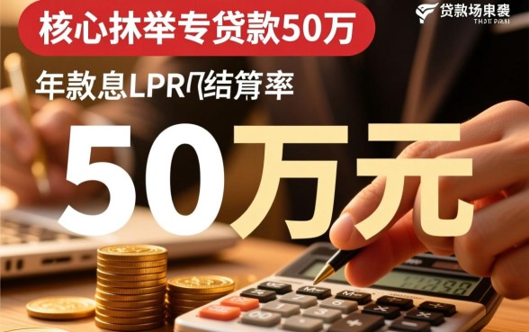 抵押贷款50万一年利息多少