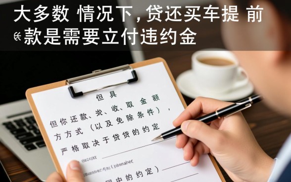 贷款买车提前还款有违约金吗,车贷提前还款违约金怎么算? 贷款买车提前还款有违约金吗