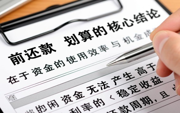 房贷什么时候提前还款划算,房贷提前还款怎么算最省钱 房贷什么时候提前还款划算