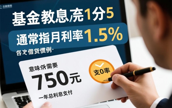 借钱5万利息1分5怎么算