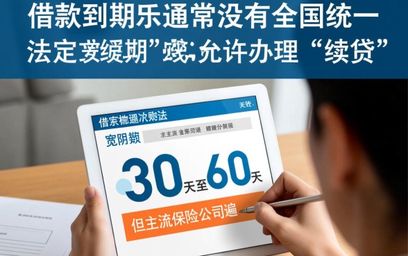 保险借款到期最多推迟几天