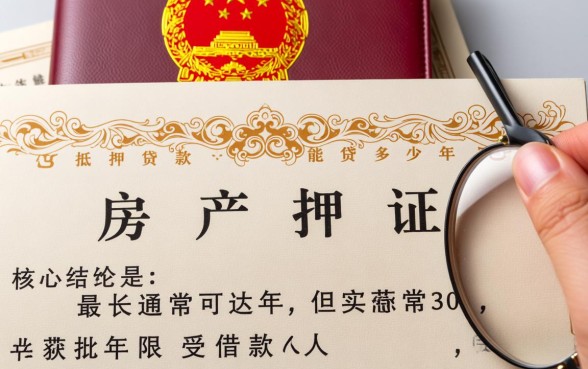 房产证抵押贷款能贷多少年