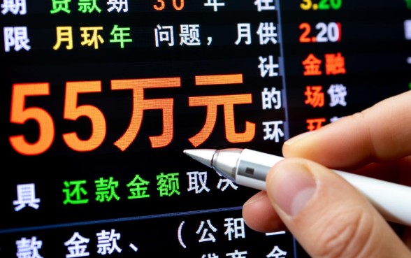 55万贷款30年月供多少