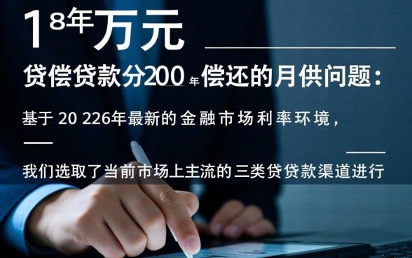 18万贷款20年月供多少