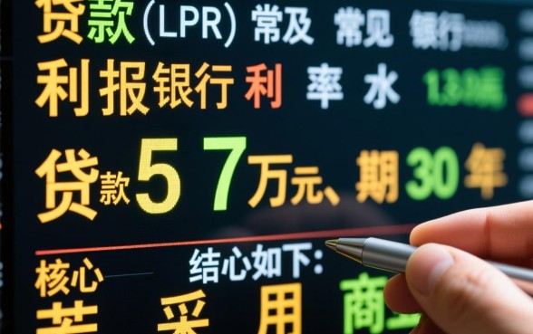 贷款57万30年月供多少