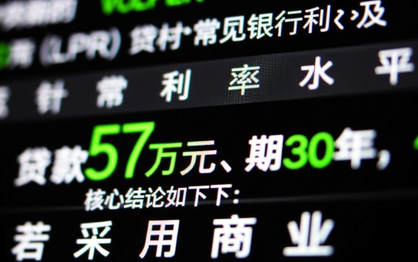 贷款57万30年月供多少