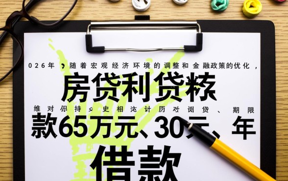 贷款65万30年利息多少