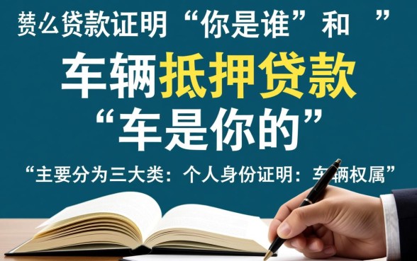 车辆抵押贷款需要什么资料