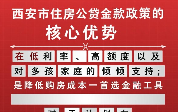 西安市住房公积金贷款政策