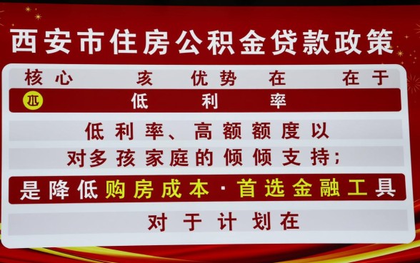 西安市住房公积金贷款政策
