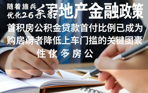 首套房公积金贷款首付比例多少
