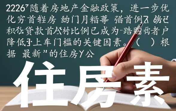 首套房公积金贷款首付比例多少