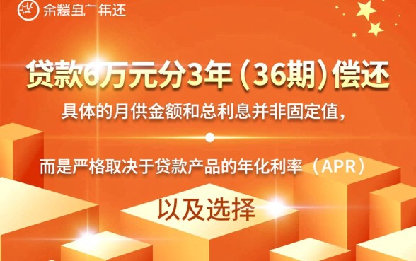 贷款6万三年36期怎么算