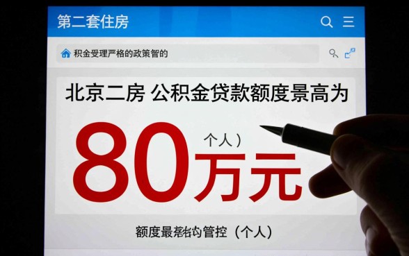 北京二套房公积金贷款额度是多少