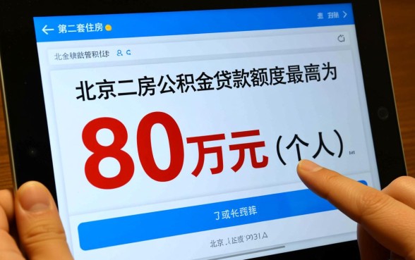 北京二套房公积金贷款额度是多少