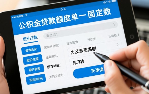 天津公积金贷款额度怎么算